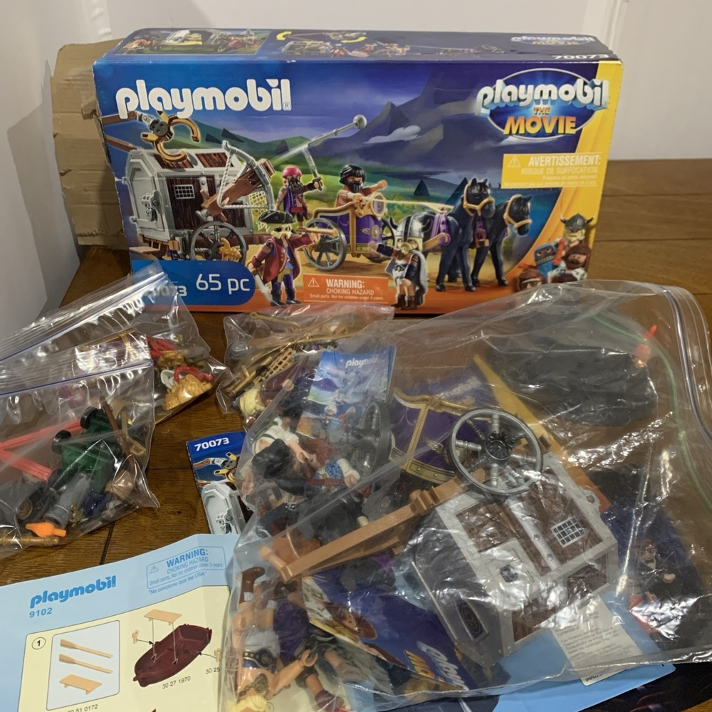 PLAYMOBIL 70073 The Movie Charlie with Prison Wagon + 9102 Canon